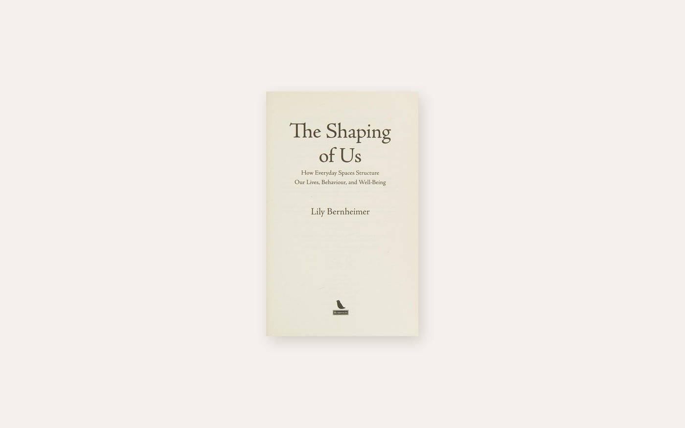 The cover of The Shaping of Us by Lily Bernheimer
